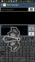 GO Keyboard Grey Stone Theme capture d'écran 1