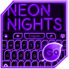 GO Keyboard Purple Neon Theme icône