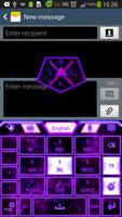 GO Keyboard Purple Glow Theme ảnh chụp màn hình 2