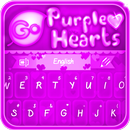 GO Keyboard Purple Hearts APK