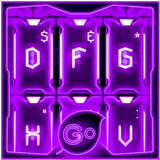 GO Keyboard Purple Tech Theme biểu tượng
