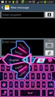 GO Keyboard Pink Glow Theme ảnh chụp màn hình 1