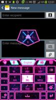 GO Keyboard Pink Glow Theme ảnh chụp màn hình 2