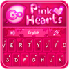 GO Keyboard Pink Hearts Theme আইকন
