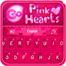 GO Keyboard Pink Hearts Theme APK