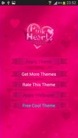 GO Keyboard Pink Hearts Theme poster