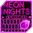 GO Keyboard Pink Neon Theme