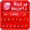 GO Keyboard Red Hearts Theme