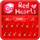 GO Keyboard Red Hearts Theme APK