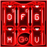 GO Keyboard Red Tech Theme biểu tượng
