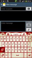 GO Keyboard Vampire Red Blood ảnh chụp màn hình 2