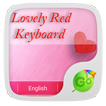 Lovely Red GO Keyboard Theme