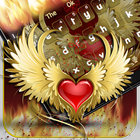 Red Heart Flame Keyboard icon