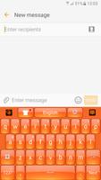 Orange Keyboard الملصق