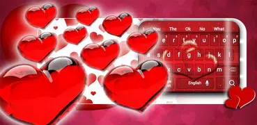 Tastatur Roten Liebesherzen