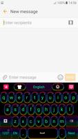 Neon Colors Keyboard постер