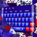 Rouge et bleu -Thème pour le clavier APK