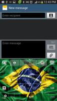 Football Brésil GO Keyboard capture d'écran 1