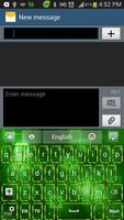Neon Green GO Keyboard theme capture d'écran 1