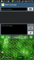 Neon Green GO Keyboard theme capture d'écran 2