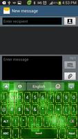 Neon Green GO Keyboard theme capture d'écran 3