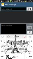 Paris GO tema Keyboard imagem de tela 3