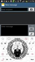The Anonymous Keyboard Theme captura de pantalla 2