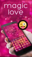 Magic Love GO Keyboard Theme اسکرین شاٹ 1