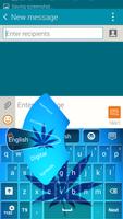 Blue Weed Rasta Keyboard ảnh chụp màn hình 1
