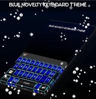 Blue Novelty Keyboard Theme Affiche