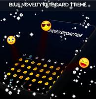 Blue Novelty Keyboard Theme capture d'écran 1