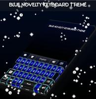 Blue Novelty Keyboard Theme capture d'écran 3