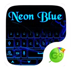 Скачать Neon Blue GO Keyboard Theme APK
