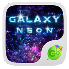 Neon Galaxy GO Keyboard Theme أيقونة