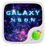 Neon Galaxy GO Keyboard Theme أيقونة