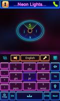 Neon Lights GO Keyboard Theme capture d'écran 1