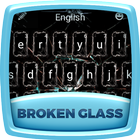 Broken Glass Keyboard Theme آئیکن