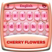 Cherry Flowers Keyboard Theme أيقونة