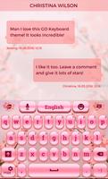 Cherry Flowers Keyboard Theme تصوير الشاشة 1