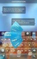 Glass Keyboard Theme Affiche