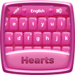 Pink Hearts Keyboard Theme