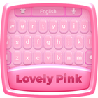 Lovely Pink Keyboard Theme آئیکن