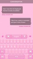 Lovely Pink Keyboard Theme اسکرین شاٹ 2