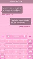 Lovely Pink Keyboard Theme スクリーンショット 3