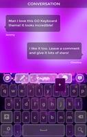 Purple Glitter Keyboard Theme Screenshot 3