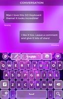 Purple Glitter Keyboard Theme capture d'écran 2