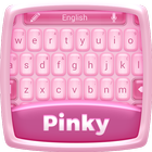 Kostenloses Pinky Keyboard Theme Zeichen