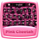 Pink Cheetah Keyboard Theme ไอคอน