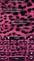 برنامه‌نما Pink Cheetah Keyboard Theme عکس از صفحه