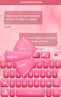 Love Pink Keyboard Theme Affiche